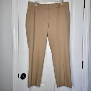 Talbots Hampshire Ankle Pant Women’s 16W Tan Straight Leg Curvy Stretch Career